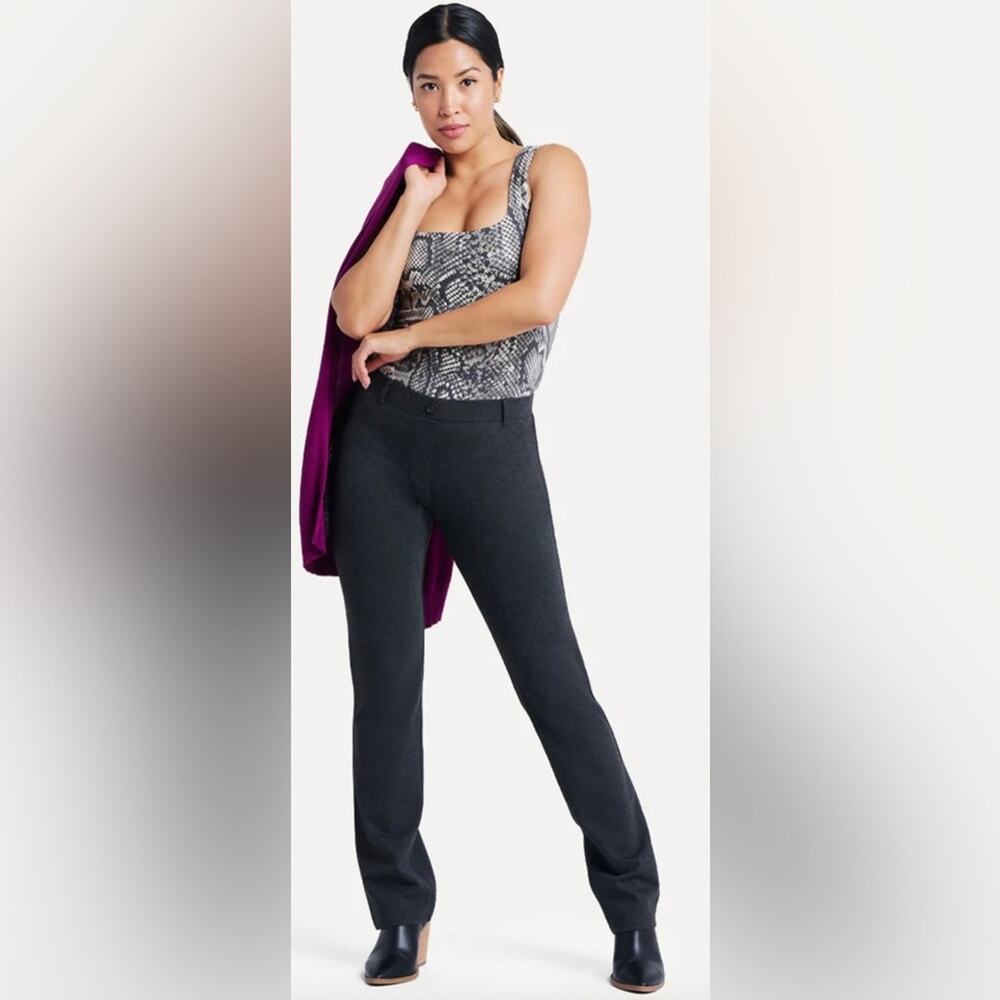 Betabrand Straight Leg Classic Dress Pant Yoga Pant Size Medium Petite